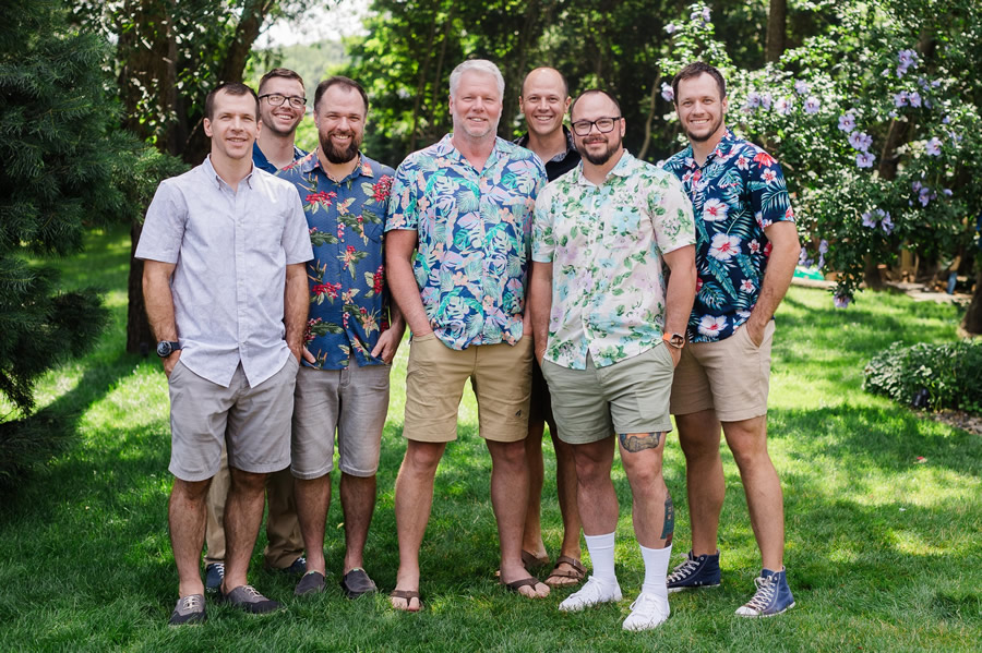 Galyn Wiemers and his six sons