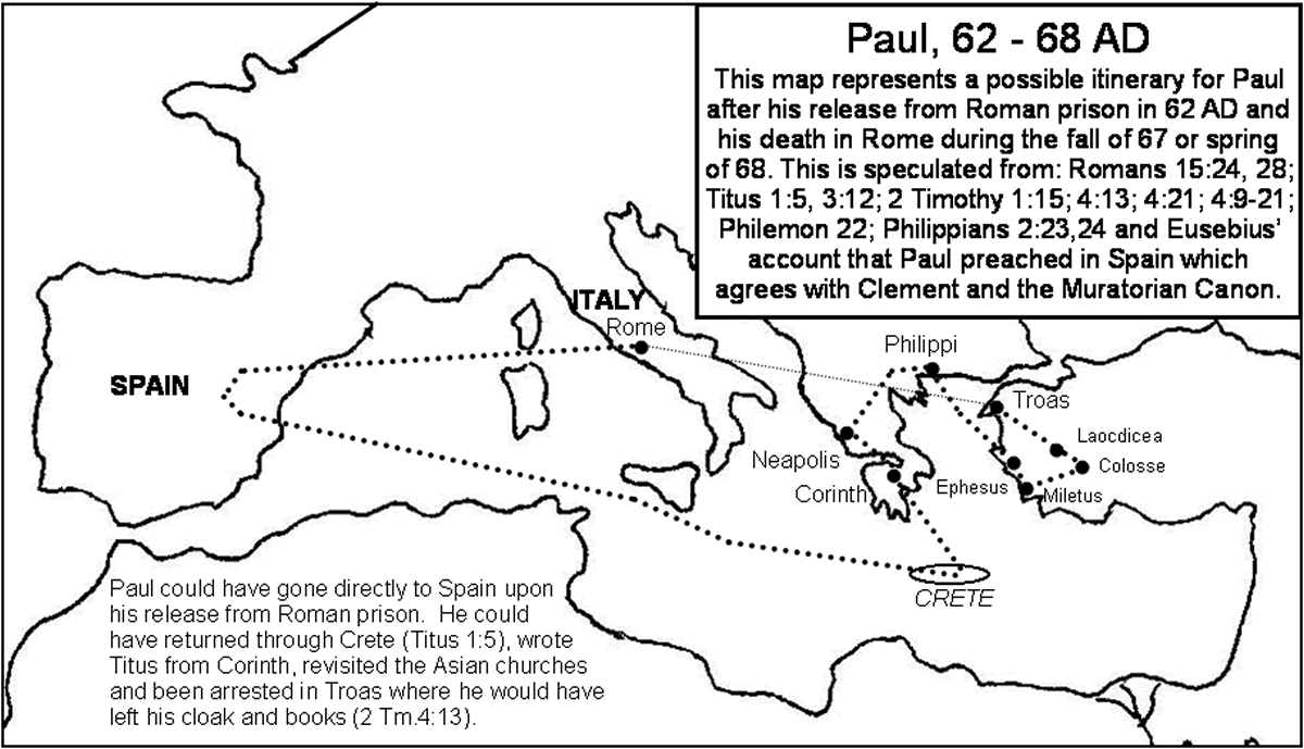 Paul Goes To Spain and Returns For Final Imprisonment