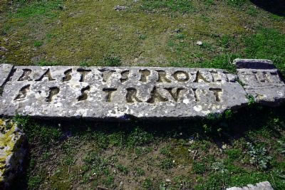 A stone pavement with an inscription naming Paul's friend and ministry partner Erastus.  It also gives him the same title and job description as the Bible does. Photo from Carl Rasmussen at www.holylandphotos.org