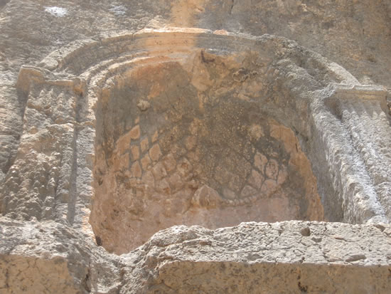 Roof of the 3rd niche