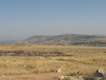 Tiberius is along the coast to the south