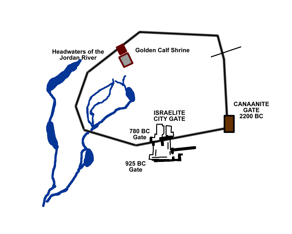 Dan_tel-Dan_onsite_archaeology_map