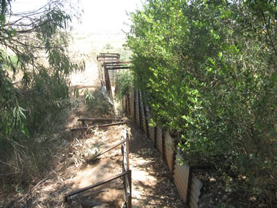 An Israel bunker in Dan near Jeroboam's golden calf shrine looking over the Lebanon and Syria border.