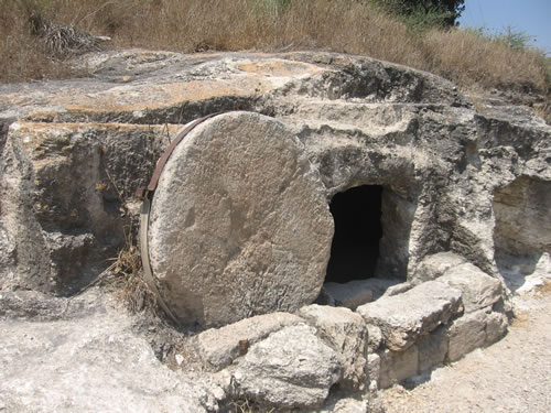 Tomb with a Rolling Stone