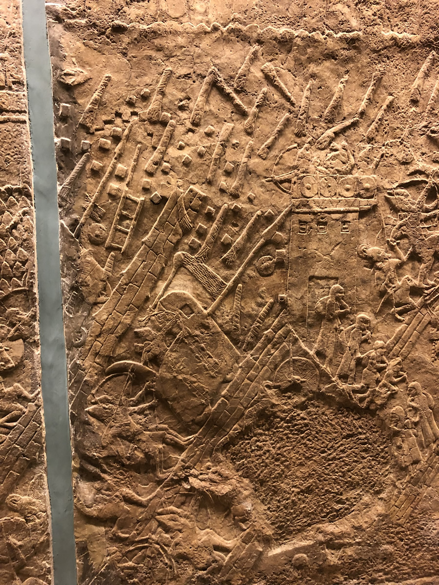Siege Engine at Lachish Assyrian invasion Judag 701 BC