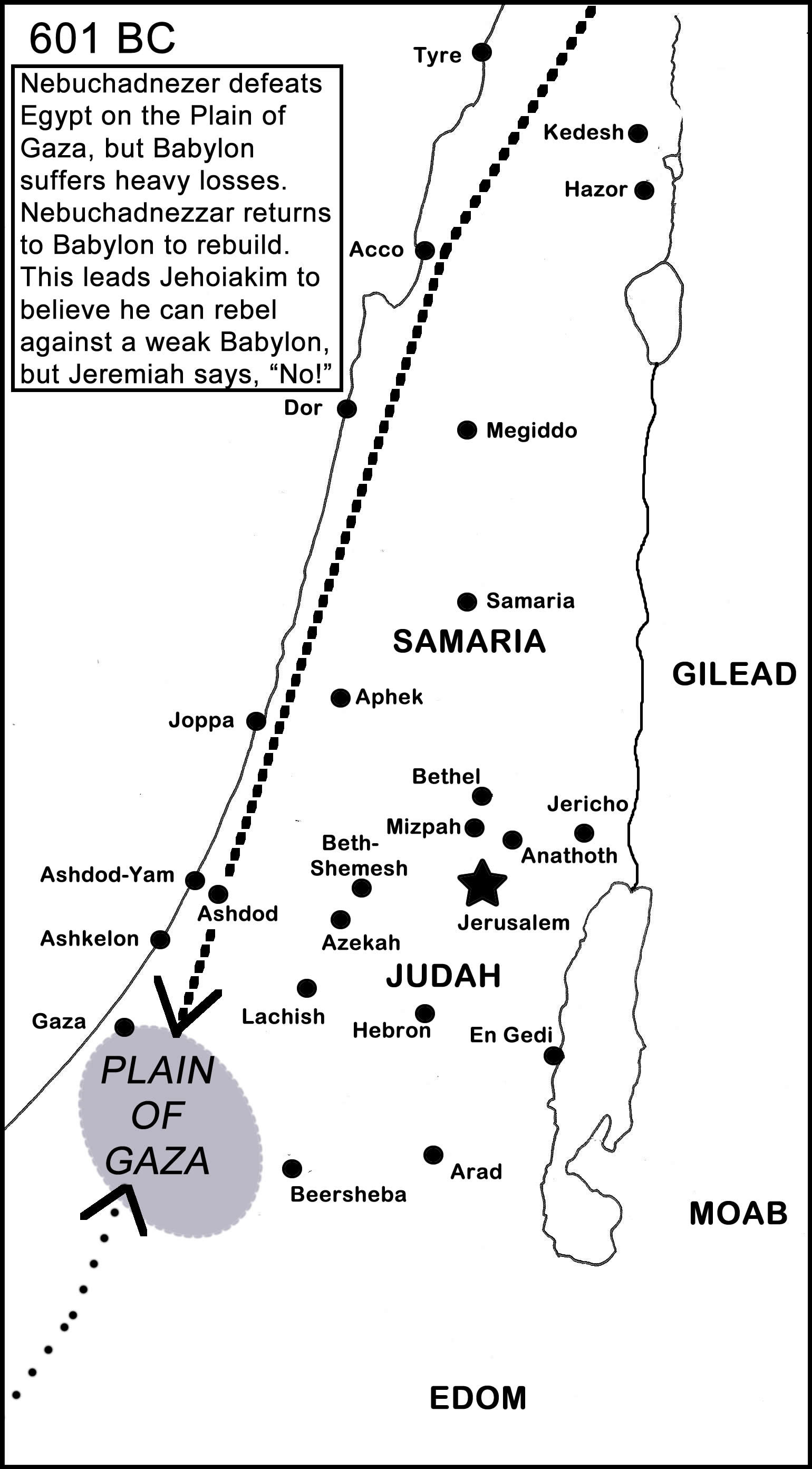 232J 601 Nebuchadnezzar Defeats Egypt on Plain of Gaza