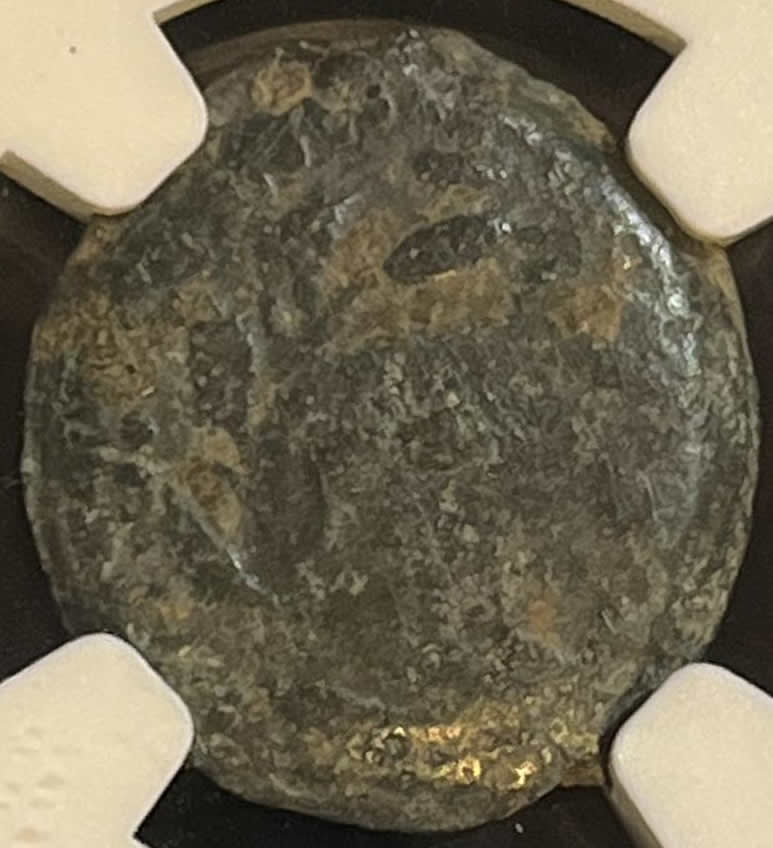 30 AD Pontius Pilate coin Prutah under Tiberius obverse LIZ year 17 in wreath 2