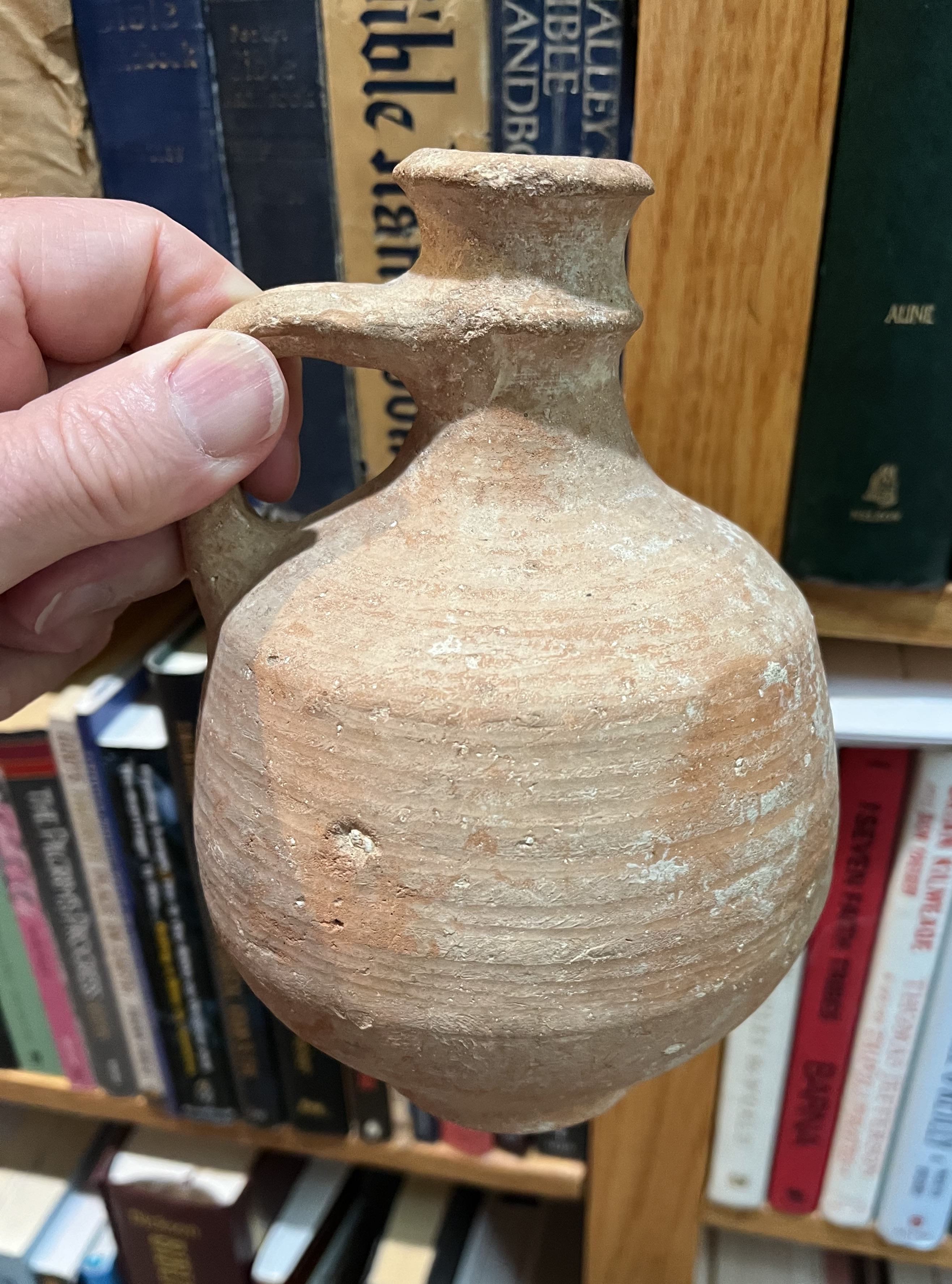 800 BC Ceramic Pitcher used for Wine or Oil 2