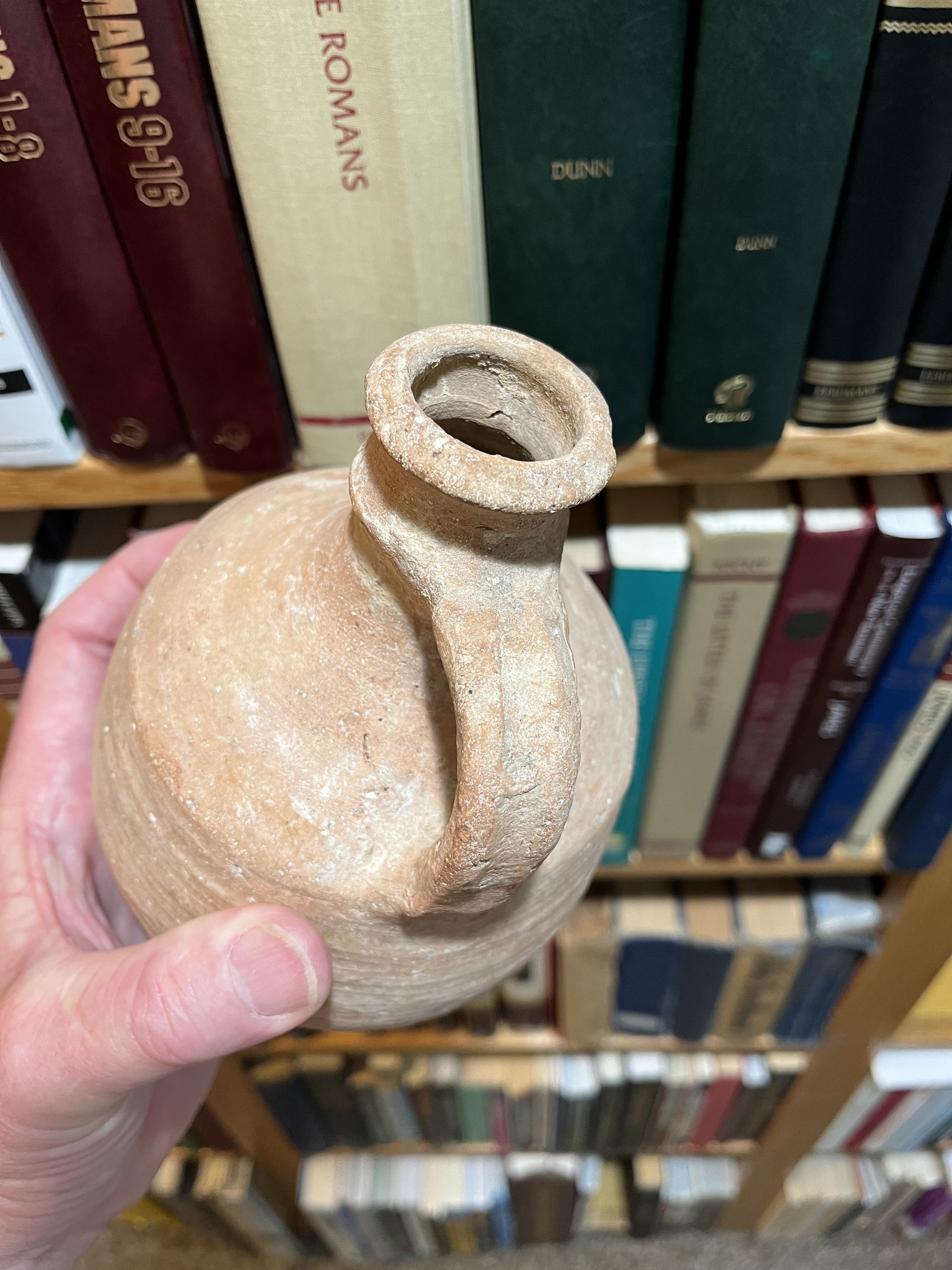 800 BC Ceramic Pitcher used for Wine or Oil 3